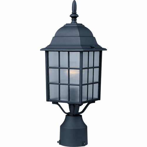 Maxim North Church 1-LT Outdoor Pole/Post Lantern - Black - 1052BK