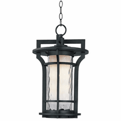 Maxim Oakville 1-LT Outdoor Hanging Lantern - Black Oxide - 30488WGBO