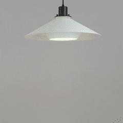 Maxim Oslo 1-Light Large Pendant - Black / White - 11414BKWT