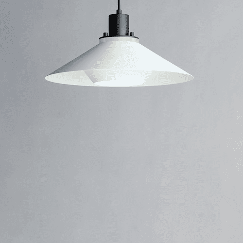 Maxim Oslo 1-Light Medium Pendant - Black / White - 11412BKWT