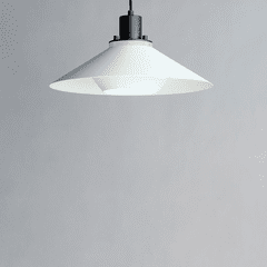Maxim Oslo 1-Light Medium Pendant - Black / White - 11412BKWT