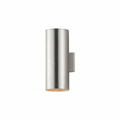 Maxim Outpost 2-Light 15"H Outdoor Wall Sconce - Brushed Aluminum - 26103AL