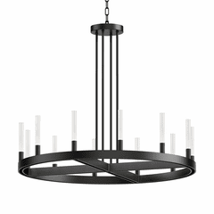 Maxim Ovation 12-Light Chandelier - Black - 16164CRBK Maxim Ovation 12-Light Chandelier - Black - 16164CRBK