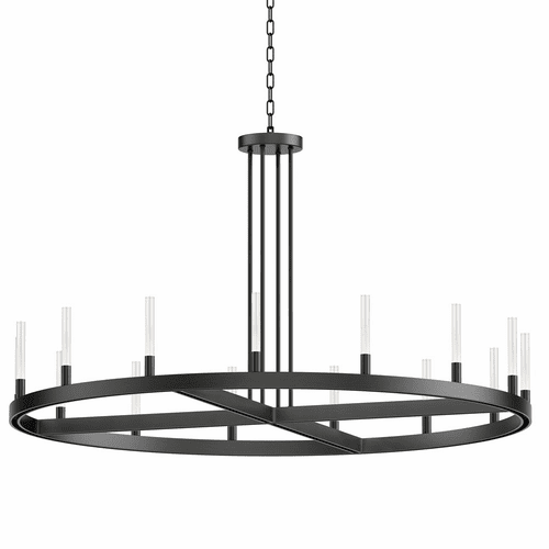 Maxim Ovation 15-Light Chandelier - Black - 16168CRBK