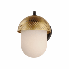 Maxim Perf 1-Light Outdoor Wall Sconce - Black / Gold - 30182WTBKGLD