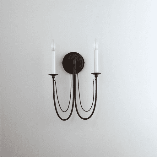 Maxim Plumette 2-Light Wall Sconce - Chestnut Bronze - 12161CHB