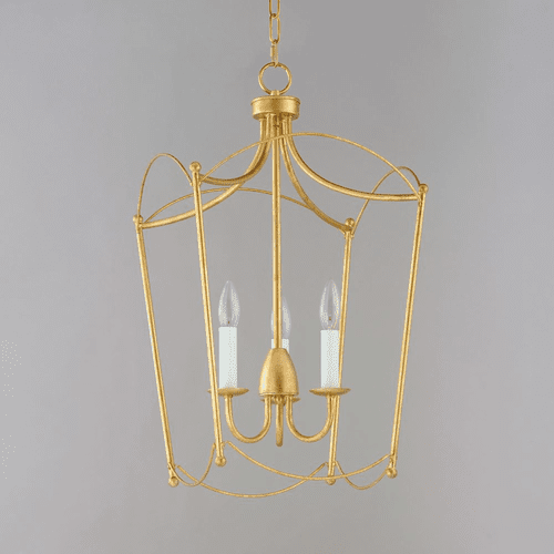 Maxim Plumette 3-Light Pendant - Gold Leaf - 12163GL