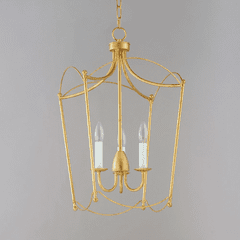 Maxim Plumette 3-Light Pendant - Gold Leaf - 12163GL
