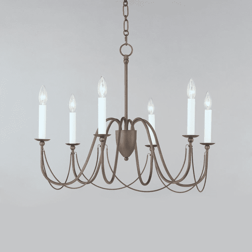 Maxim Plumette 6-Light Chandelier - Chestnut Bronze - 12166CHB