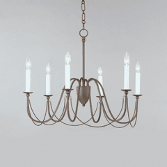 Maxim Plumette 6-Light Chandelier - Chestnut Bronze - 12166CHB