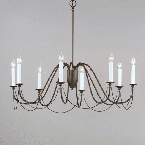 Maxim Plumette 8-Light Chandelier - Chestnut Bronze - 12168CHB