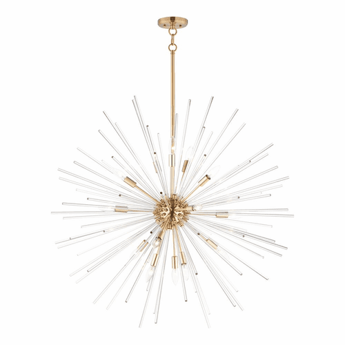 Maxim Polaris 16-Light Pendant - Satin Brass - 28666CLSBR