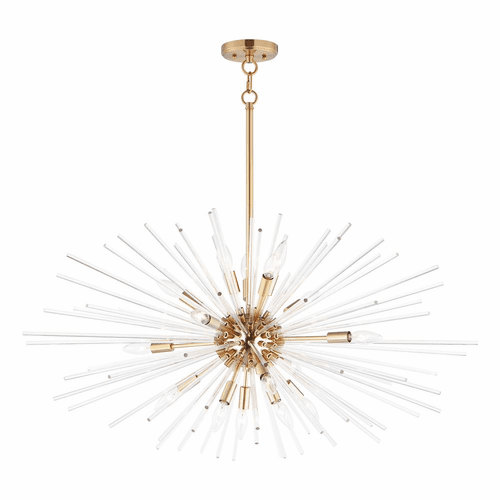 Maxim Polaris 16-Light Pendant - Satin Brass - 28668CLSBR