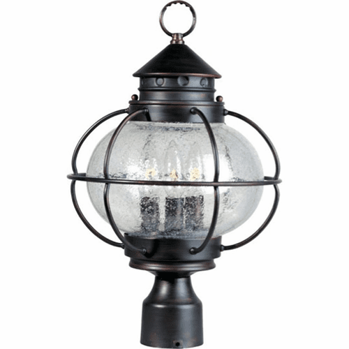 Maxim Portsmouth 3-LT Outdoor Pole/Post Lantern - Oil Rubbed Bronze - 30500CDOI