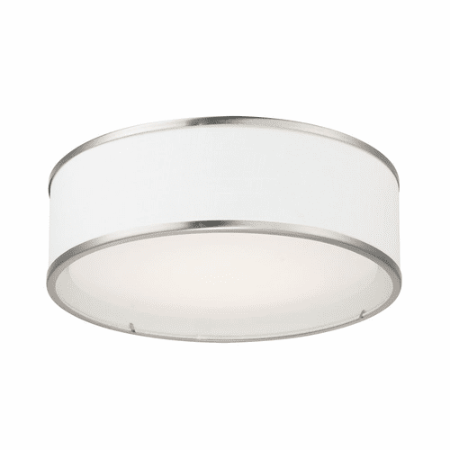 Maxim Prime 16" W LED Flush Mount - Satin Nickel - 10231WLSN