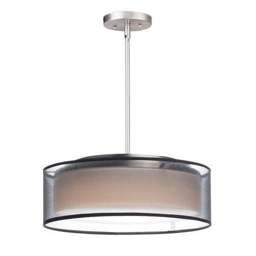 Maxim Prime 16"W LED Pendant - Satin Nickel - 10224BOSN
