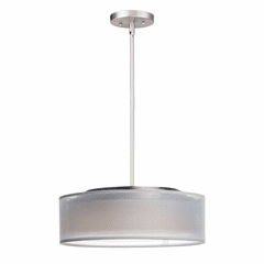 Maxim Prime 16"W LED Pendant - Satin Nickel - 10224WOSN