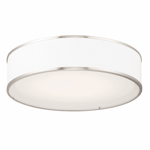 Maxim Prime 20" W LED Flush Mount - Satin Nickel - 10233WLSN