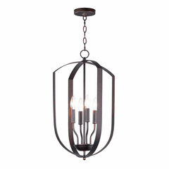 Maxim Provident 4-Light Chandelier - Oil Rubbed Bronze - 10034OI Maxim Provident 4-Light Chandelier - Oil Rubbed Bronze - 10034OI