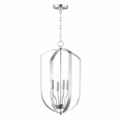 Maxim Provident 4-Light Chandelier - Satin Nickel - 10034SN Maxim Provident 4-Light Chandelier - Satin Nickel - 10034SN