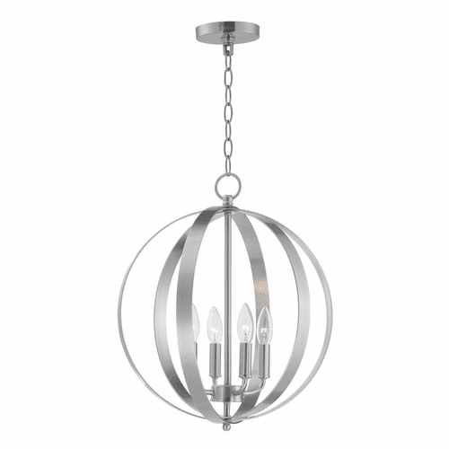 Maxim Provident 4-LT Chandelier - Satin Nickel - 10031SN
