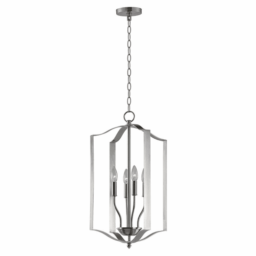 Maxim Provident 4-LT Chandelier - Satin Nickel - 10036SN
