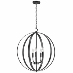 Maxim Provident 5-Light Chandelier - Black - 10032BK
