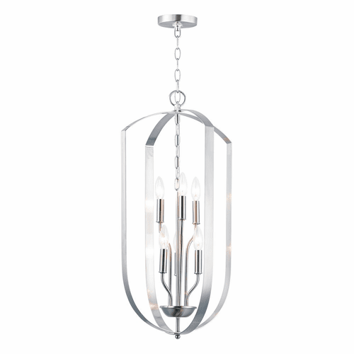 Maxim Provident 6-Light Chandelier - Satin Nickel - 10039SN