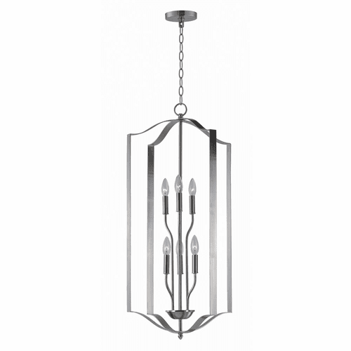 Maxim Provident 6-LT Chandelier - Satin Nickel - 10038SN