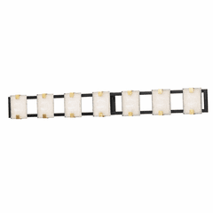 Maxim Radiant 7-LT LED Bath Vanity Light - Black / Gold Leaf - 39534CYBKGL