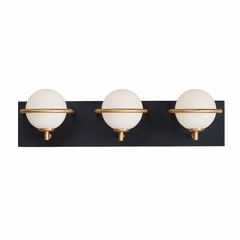 Maxim Revolve 3-LT LED Bath Vanity Light - Black / Gold - 21603SWBKGLD