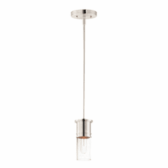 Maxim Rexford 1-Light Mini Pendant - Satin Nickel - 10362CDSN