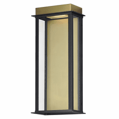 Maxim Rincon Large LED Outdoor Sconce - Black / Gold - 50754BKGLD