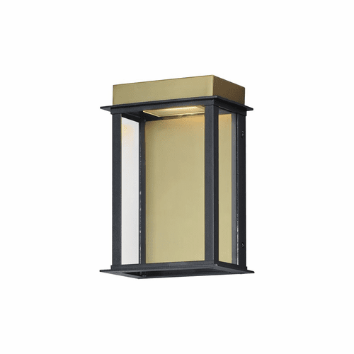 Maxim Rincon Small LED Outdoor Sconce - Black / Gold - 50752BKGLD