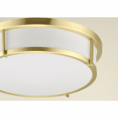 Maxim Rogue 1-Light Flush Mount - Satin Brass - 10274WTSBR Maxim Rogue 1-Light Flush Mount - Satin Brass - 10274WTSBR