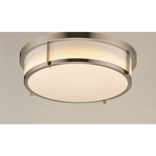 Maxim Rogue 1-Light Flush Mount - Satin Nickel - 10274WTSN