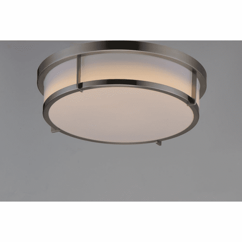 Maxim Rogue 1-Light Flush Mount - Satin Nickel - 10278WTSN