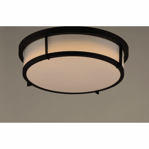 Maxim Rogue 3-Light Flush Mount - Black - 10270WTBK