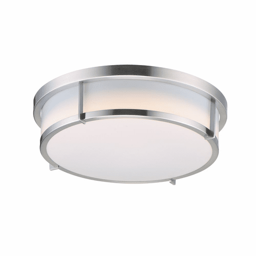 Maxim Rogue E26 Rogue 13'' 2-Light Flush Mount E26 - Satin Nickel - 10272WTSN
