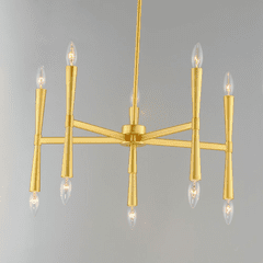 Maxim Rome 10-Light Chandelier - Satin Brass - 24625SBR Maxim Rome 10-Light Chandelier - Satin Brass - 24625SBR