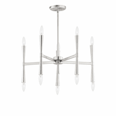Maxim Rome 10-Light Chandelier - Satin Nickel - 24625SN Maxim Rome 10-Light Chandelier - Satin Nickel - 24625SN