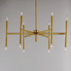Maxim Rome 12-Light Chandelier - Satin Brass - 24626SBR Maxim Rome 12-Light Chandelier - Satin Brass - 24626SBR