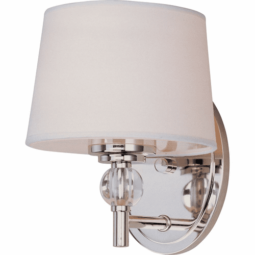 Maxim Rondo 1-LT Wall Sconce - Polished Nickel - 12761WTPN