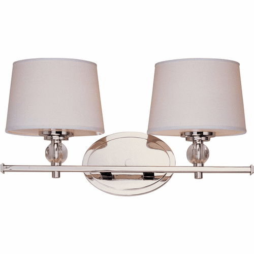 Maxim Rondo 2-LT Bath Vanity Light - Polished Nickel - 12762WTPN