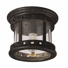 Maxim Santa Barbara Cast 1-LT Outdoor Flush Mount - Sienna - 3130CDSE