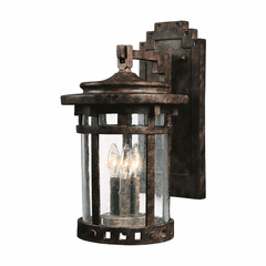 Maxim Santa Barbara Cast 3-LT Outdoor Wall Lantern - Sienna - 3134CDSE