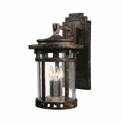 Maxim Santa Barbara Cast 3-LT Outdoor Wall Lantern - Sienna - 3135CDSE