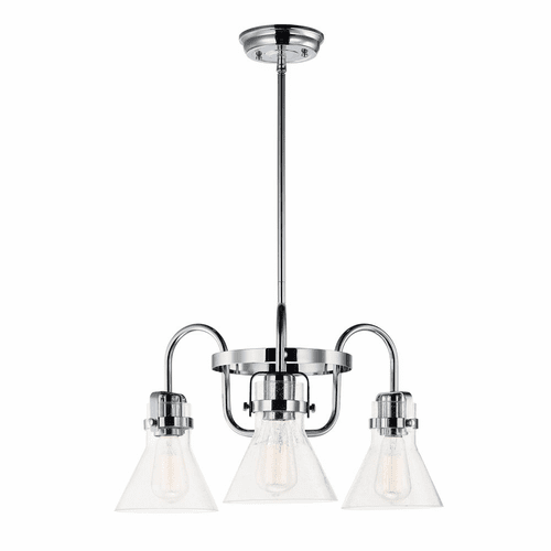 Maxim Seafarer 3-LT Single-Tier Chandelier - Polished Chrome - 26116CDPC