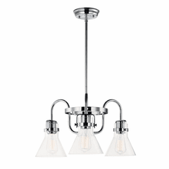 Maxim Seafarer 3-LT Single-Tier Chandelier - Polished Chrome - 26116CDPC