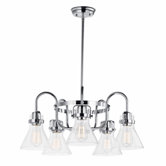 Maxim Seafarer 5-LT Single-Tier Chandelier - Polished Chrome - 26117CDPC